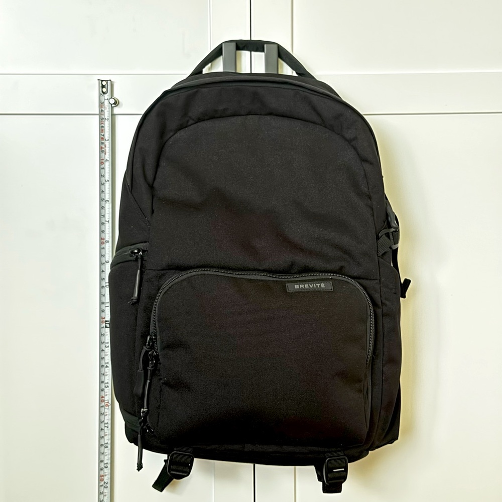 BREVITE Jumper Backpack All Black Regular size. Used twice. Excellent condition